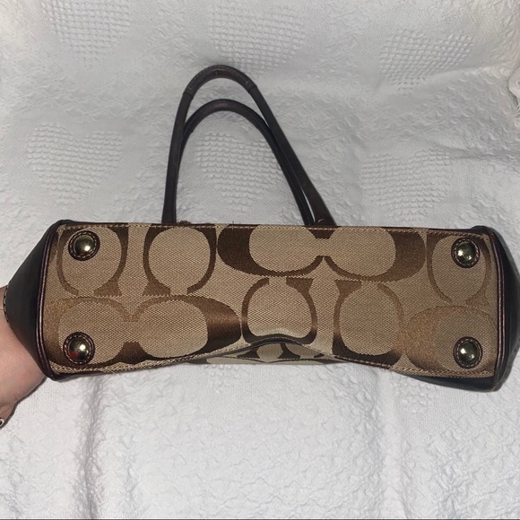 Authentic COACH Brown Purse Shoulder Bag - Picture 8 of 10